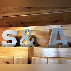 Wooden letters